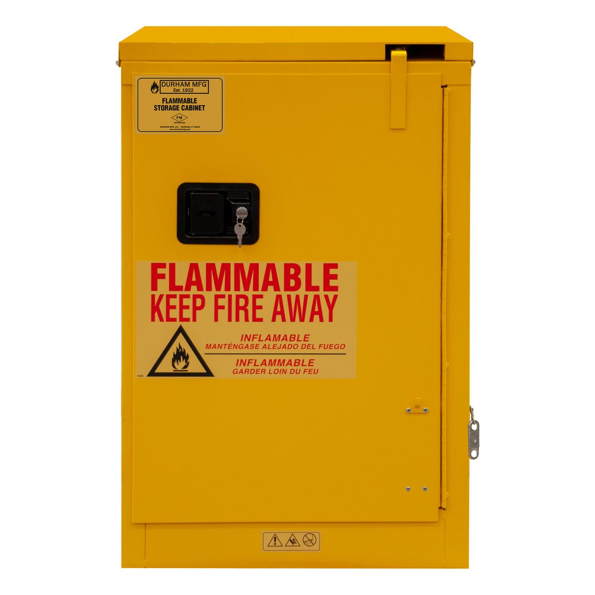 Flammable Storage, 12 Gallon, Self Close