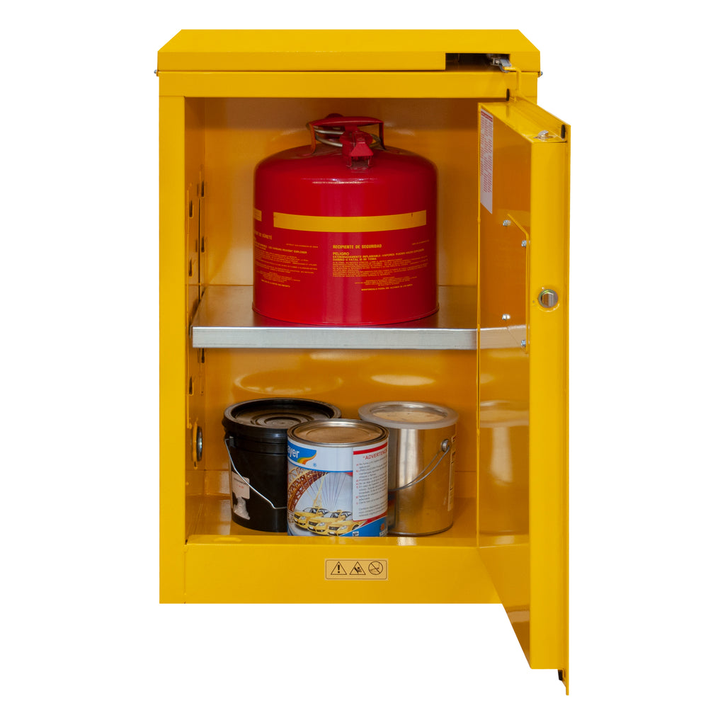 Flammable Storage, 12 Gallon, Self Close