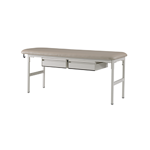 Series 410DD Exam Room Treatment Table with Flat Top and Two Drawers
