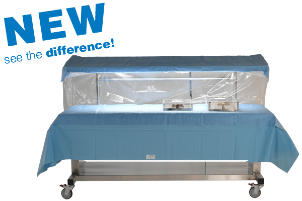 Space Station Adjustable Illuminated Two Tier Back Table