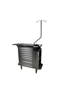 Stainless Steel Eight Drawer Cast Cart, Deluxe Package