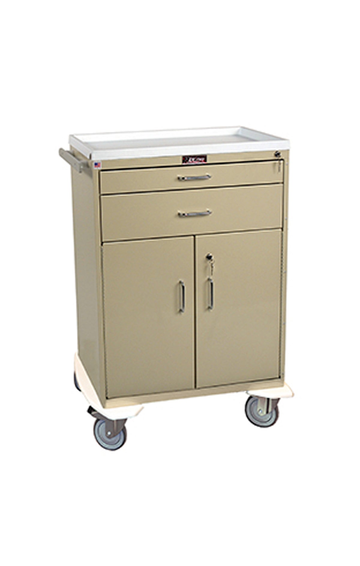 Classic Line 2 Drawer with Lower Storage Compartment - Treatment Cart - Standard Package