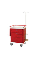 Classic Line, Five Drawer, Emergency Cart, Specialty Package
