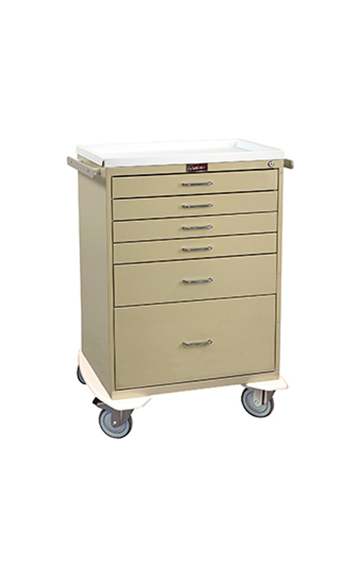 Classic Line Six Drawer Workstation (Tall) with Key Lock Standard Package