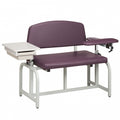Lab X Series, Bariatric, Blood Drawing Chair with Padded Flip Arm and Drawer MODEL #: 66002B