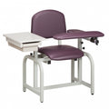 Lab X Series, Blood Drawing Chair with Padded Flip Arm and Drawer MODEL #: 66020