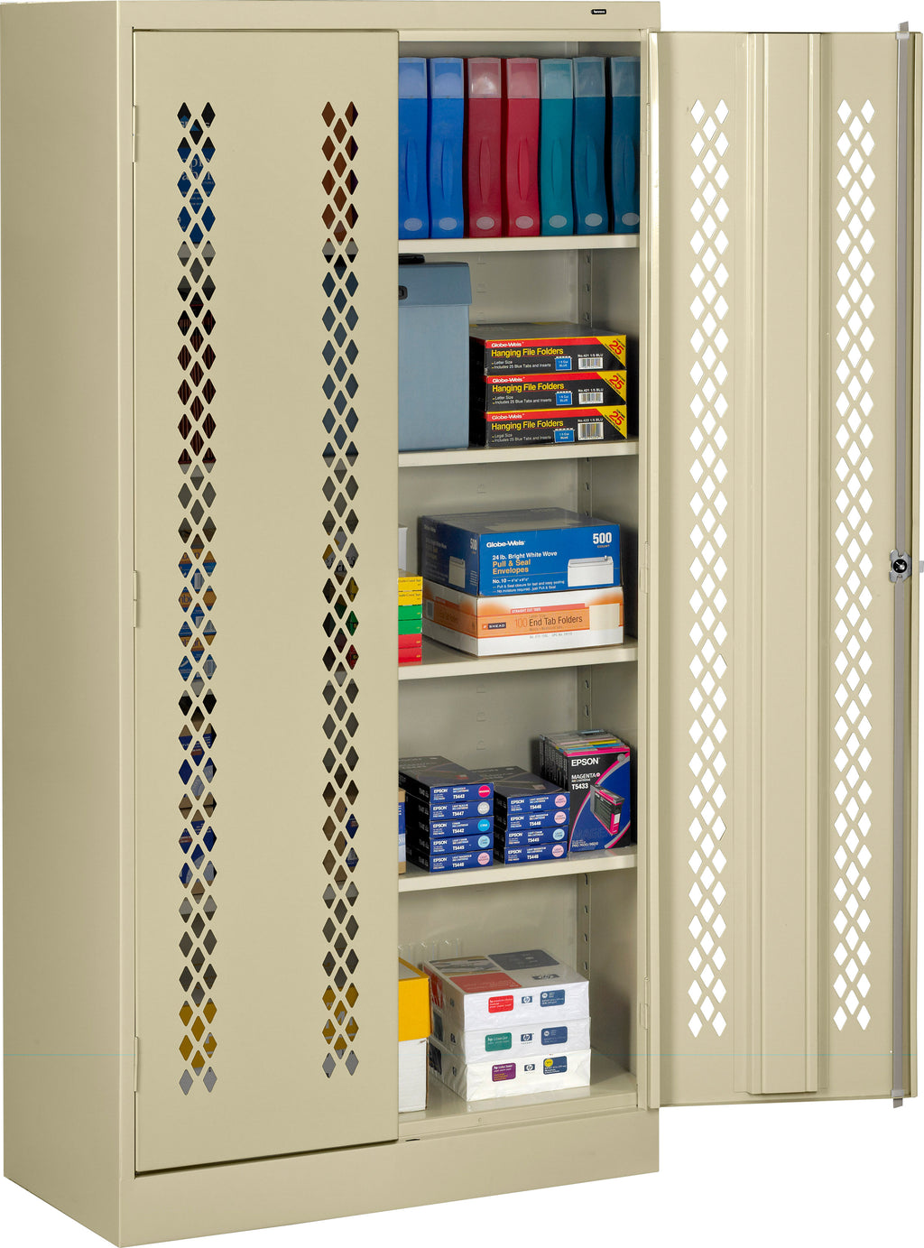 STANDARD STORAGE CABINET WITH PERFORATED DOORS (ASSEMBLED) - 7218-PD