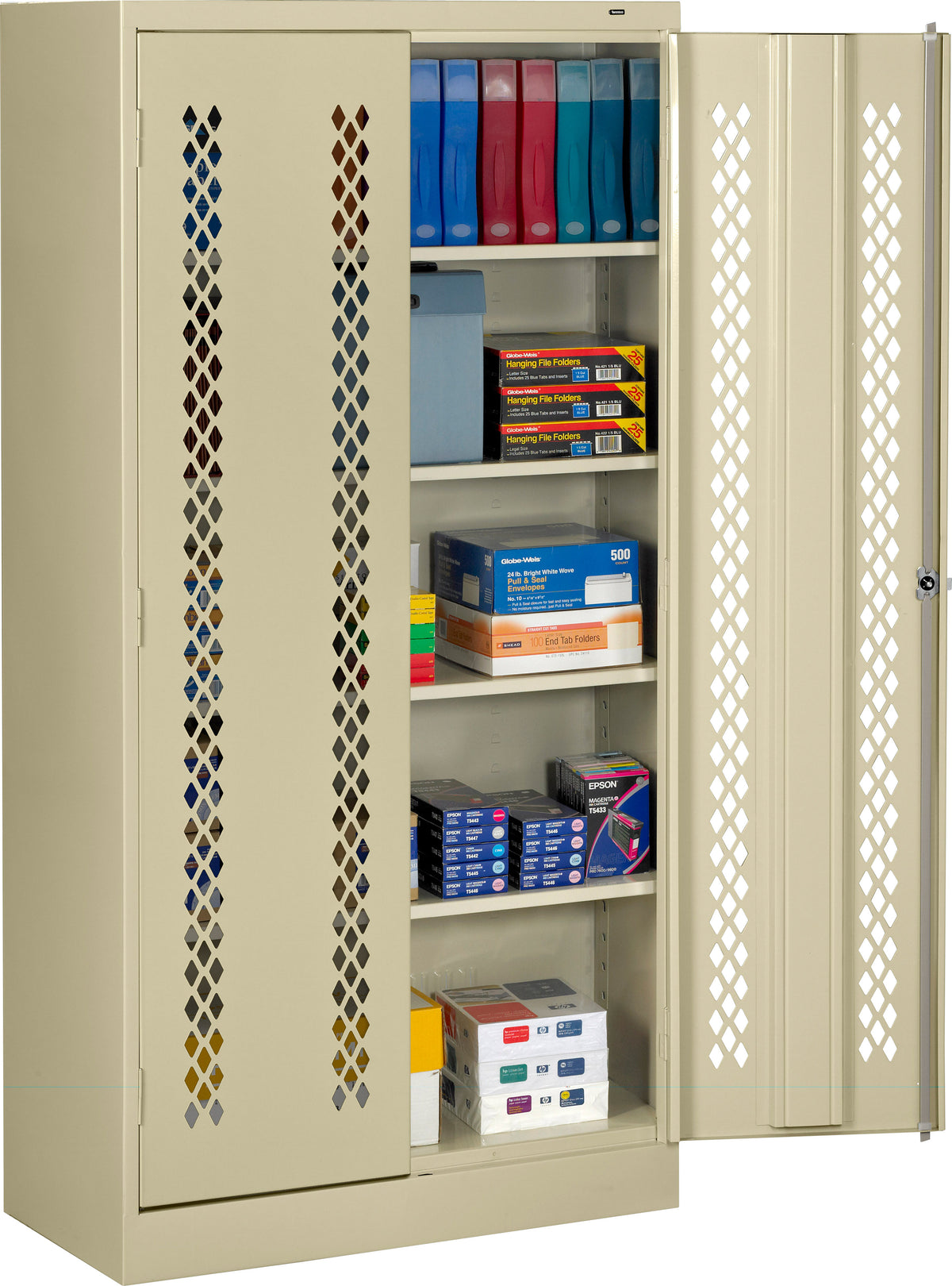 STANDARD STORAGE CABINET WITH PERFORATED DOORS (ASSEMBLED) - 7218-PD