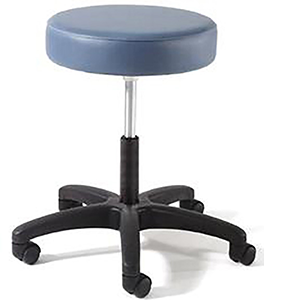 Series 931 Physician Stool with Manual Adjustment and Black Composite Base.