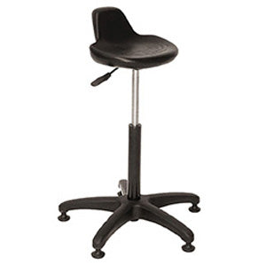 Series 941 Urethane Sit/Stand with Single Lever Release, Black Composite Base with Glides