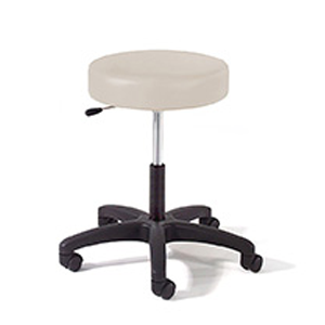 Series 951 Physician Stool With Single Lever Release and Black Composite Base.