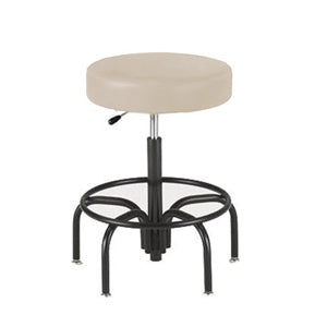 Series 958 Industrial Seating With Single Lever Release, Black Tubular Steel Base With Foot Ring And Glides
