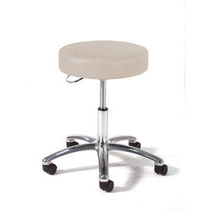 Series 973 Physician Seating With Chrome D-Handle Release and Polished Aluminum Base.