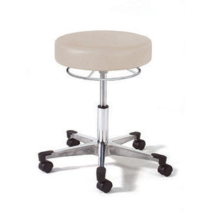 Series 992 Physician Seating With Chrome 360 Degree Hand Release and Flat Aluminum Base with Toe Caps
