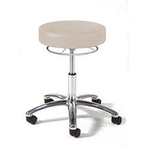 Series 993 Physician Seating with Chrome 360 Degree Hand Release and Polished Aluminum Base