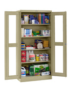 DELUXE STORAGE CABINET WITH C-THRU DOORS (UNASSEMBLED) - CVD1870