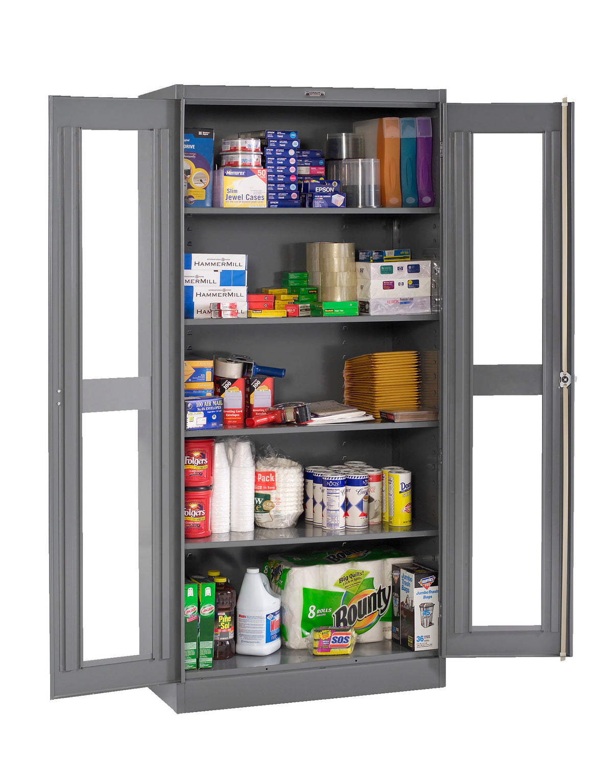 DELUXE STORAGE CABINET WITH C-THRU DOORS (UNASSEMBLED) - CVD2470