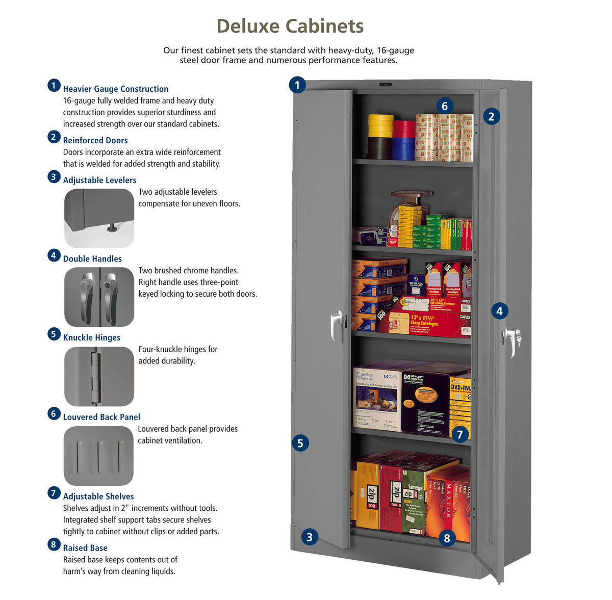 DELUXE STORAGE CABINET (UNASSEMBLED) -1870