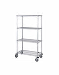 Mobile Wire Stem Caster Cart - M1836C47 - 18” x 36” x 80”