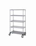 Mobile Wire Stem Caster Cart - M1836CG46-5 - 18” x 36” x 69”