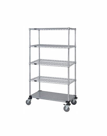Mobile Wire Stem Caster Cart - M1836CG46-5 - 18” x 36” x 69”