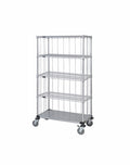 Mobile Wire Stem Caster Cart - M1836CG46RE-5 - 18” x 36” x 69”
