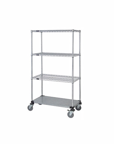 Mobile Wire Stem Caster Cart - M1836CG47 - 18” x 36” x 80”
