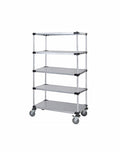 Solid Shelf Mobile Caster Cart - M1836SG46-5 - 18” x 36” x 69”