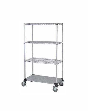 Mobile Wire Stem Caster Cart - M1836CG46 - 18” x 36” x 69”
