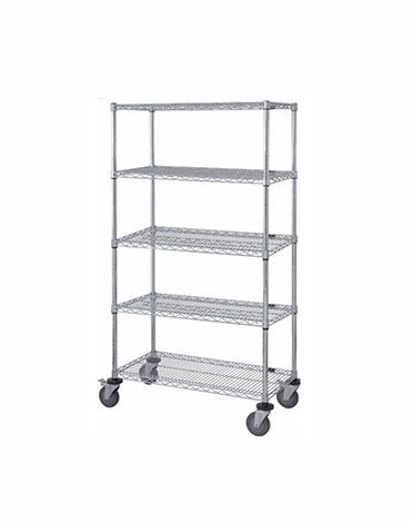 Mobile Wire Stem Caster Cart - M1848C47-5 - 18” x 48” x 80”