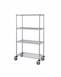 Mobile Wire Stem Caster Cart - M1848C47 - 18” x 48” x 80”