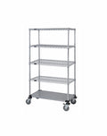 Mobile Wire Stem Caster Cart - M1848CG46-5 - 18” x 48” x 69”