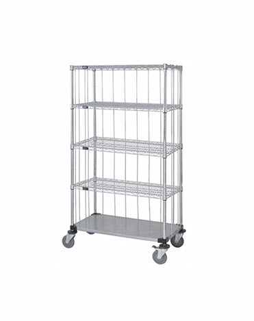 Mobile Wire Stem Caster Cart - M1848CG46RE-5 - 18” x 48” x 69”