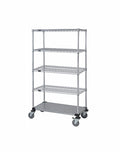 Mobile Wire Stem Caster Cart - M1848CG47-5 - 18” x 48” x 80”