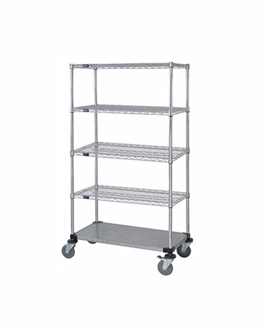 Mobile Wire Stem Caster Cart - M1848CG47-5 - 18” x 48” x 80”