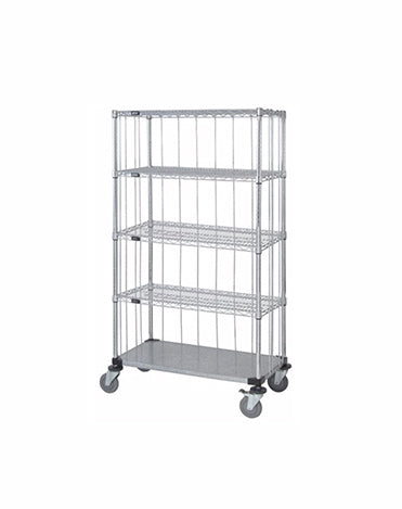 Mobile Wire Stem Caster Cart - M1848CG47RE-5 - 18” x 48” x 80”