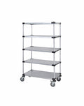 Solid Shelf Mobile Caster Cart - M1848SG46-5 - 18” x 48” x 69”