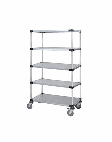 Solid Shelf Mobile Caster Cart - M1848SG46-5 - 18” x 48” x 69”