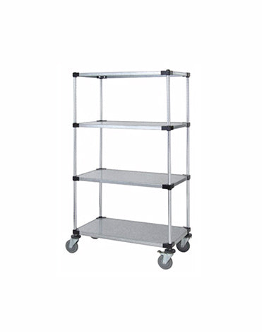 Solid Shelf Mobile Caster Cart - M1848SG46 - 18” x 48” x 69”