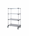 Solid Shelf Mobile Caster Cart - M1848SG47 - 18” x 48” x 80”