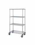 Mobile Wire Stem Caster Cart - M1860C46 - 18” x 60” x 69”