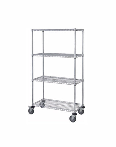Mobile Wire Stem Caster Cart - M1860C46 - 18” x 60” x 69”