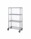 Mobile Wire Stem Caster Cart - M1860C47RE-5 - 18” x 60” x 80”