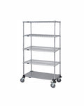 Mobile Wire Stem Caster Cart - M1860CG46-5 - 18” x 60” x 69”