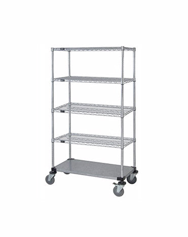 Mobile Wire Stem Caster Cart - M1860CG46-5 - 18” x 60” x 69”