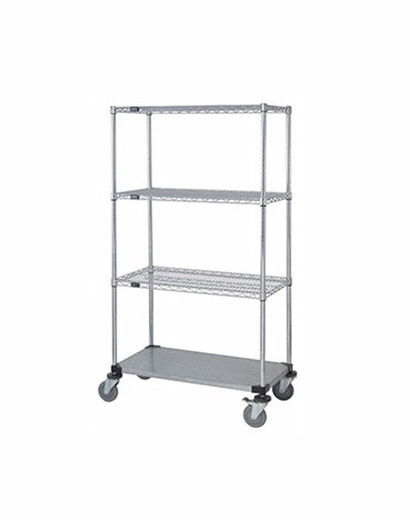 Mobile Wire Stem Caster Cart - M1860CG46 - 18” x 60” x 69”