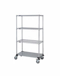 Mobile Wire Stem Caster Cart - M1860CG47 - 18” x 60” x 80”