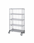 Mobile Wire Stem Caster Cart - M1860CG47RE-5 - 18” x 60” x 80”