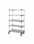Solid Shelf Mobile Caster Cart - M1860SG47-5 - 18” x 60” x 80”