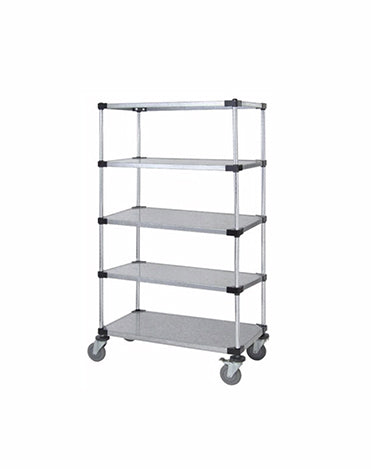 Solid Shelf Mobile Caster Cart - M1860SG47-5 - 18” x 60” x 80”